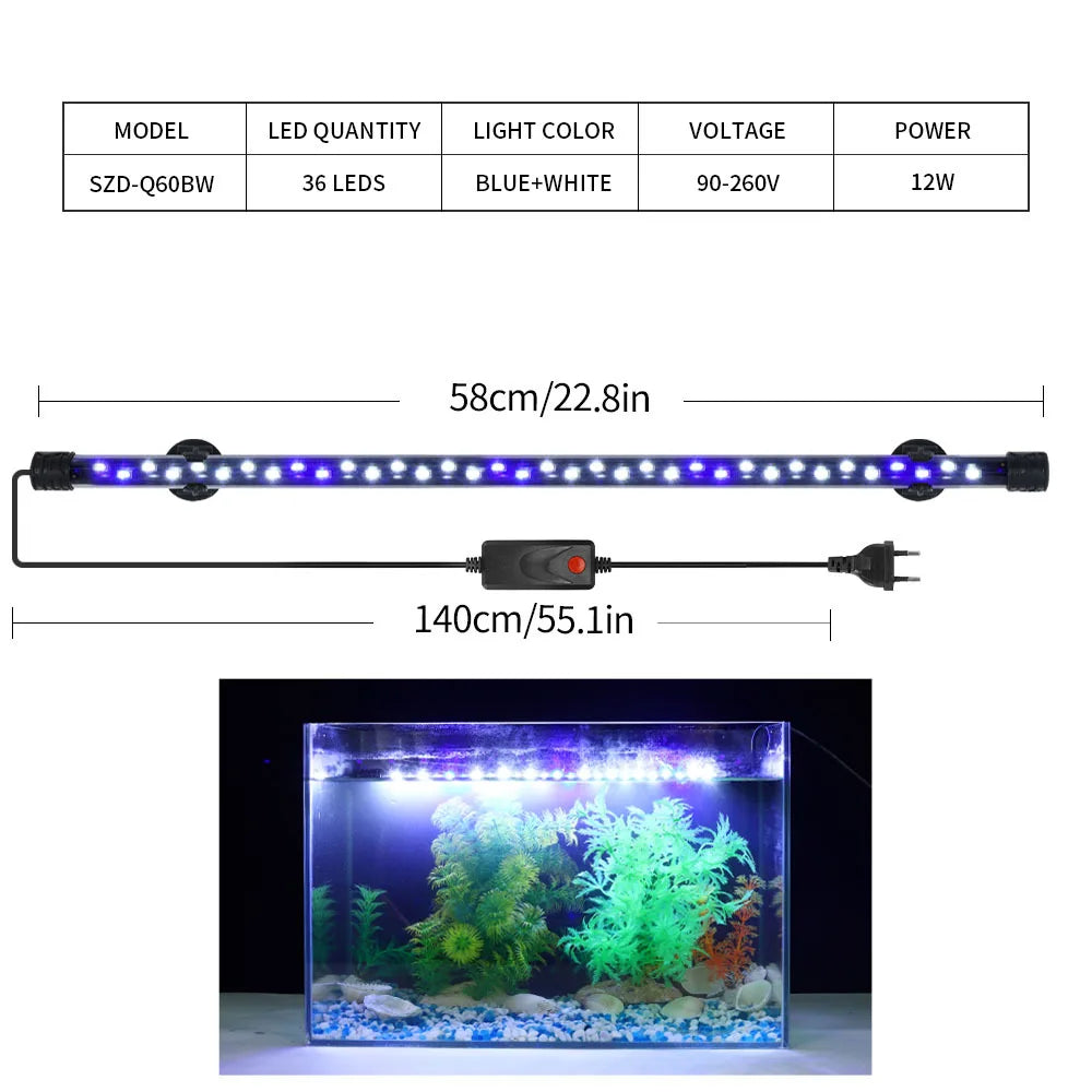 Waterproof LED Aquarium Light