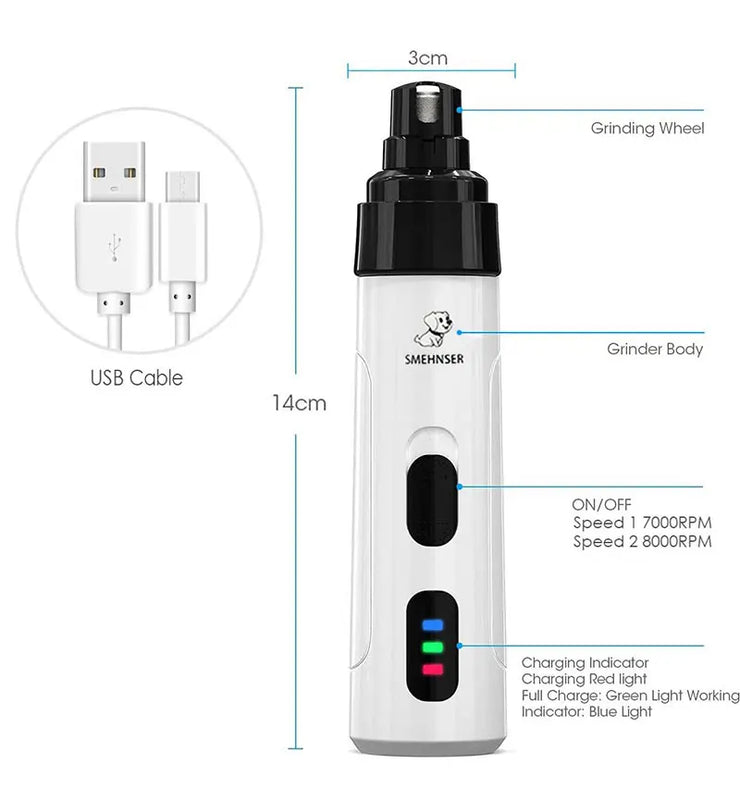 usb pet nail grinder