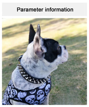 Adjustable PU Leather Spiked Dog Collar