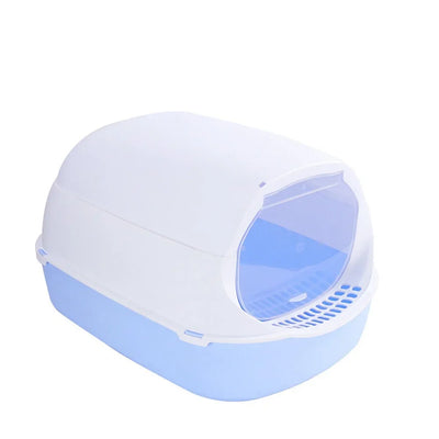 semi-enclosed litter box for cats