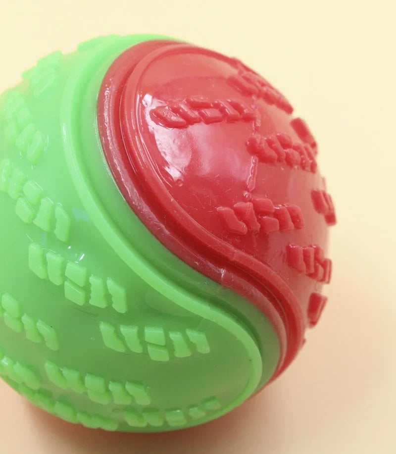 squeaky rubber dog ball