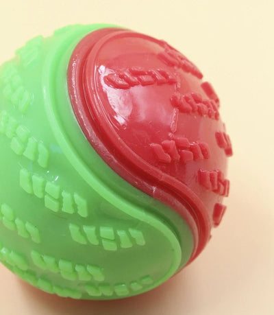 squeaky rubber dog ball