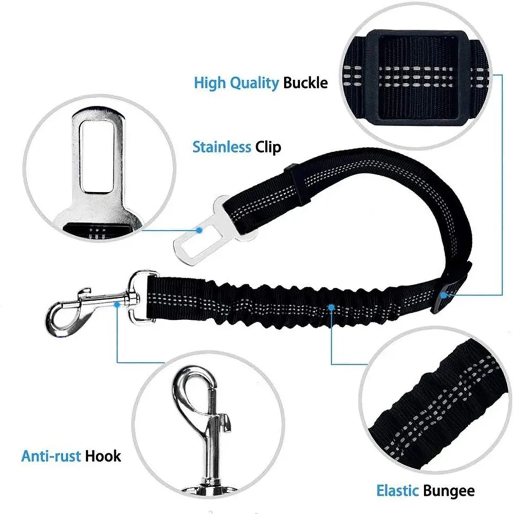Reflective Dog Car Seat Belt