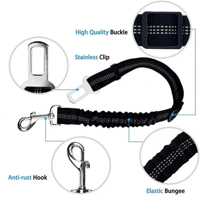 Reflective Dog Car Seat Belt