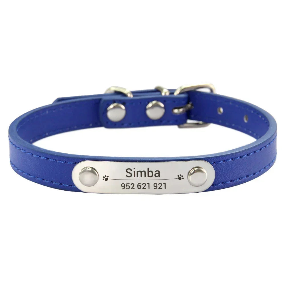 engraved ID pet collar