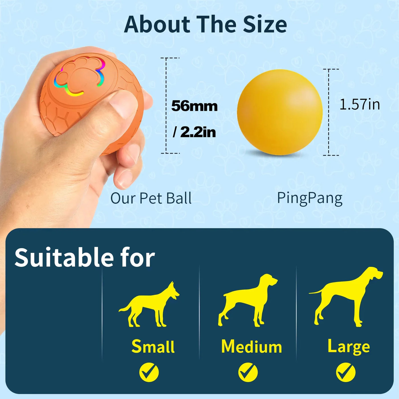 interactive dog and cat toy ball
