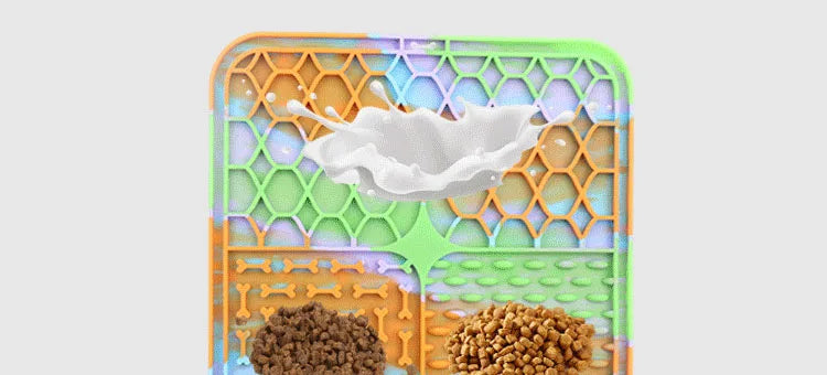 slow feeder silicone dog mat