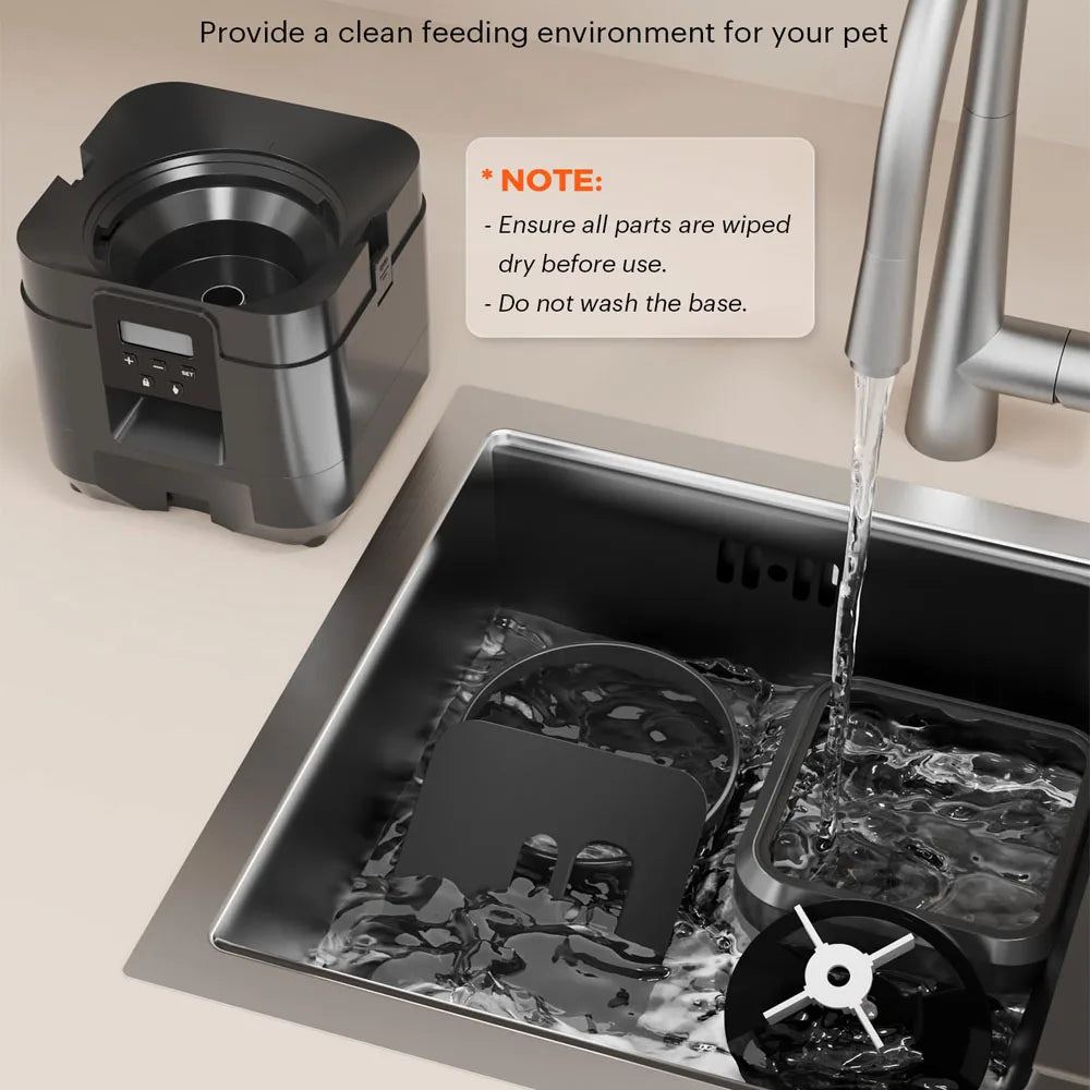 smart pet feeder with digital display