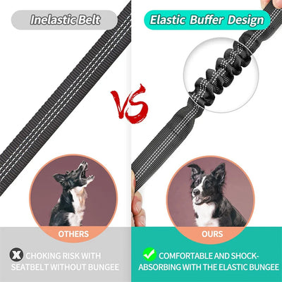 Reflective Dog Car Seat Belt