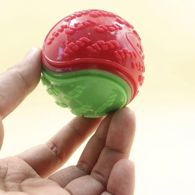 squeaky rubber dog ball