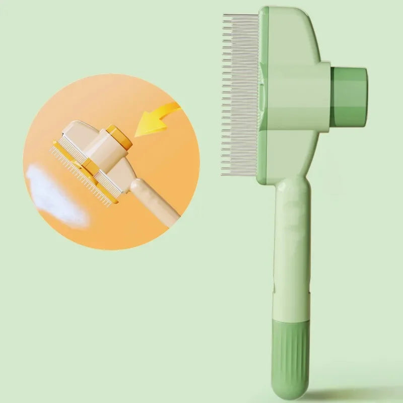 Self-Cleaning Grooming Comb