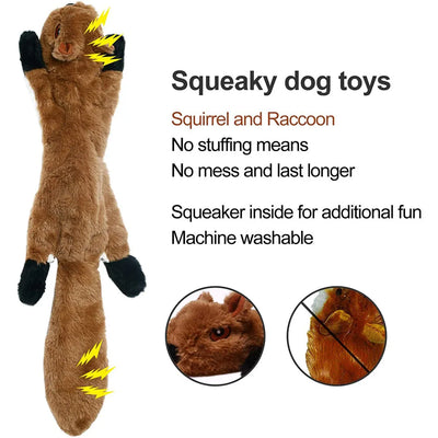 Stuffingless Squeaky Dog Toy