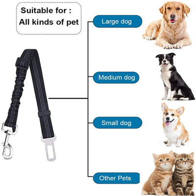 Reflective Dog Car Seat Belt