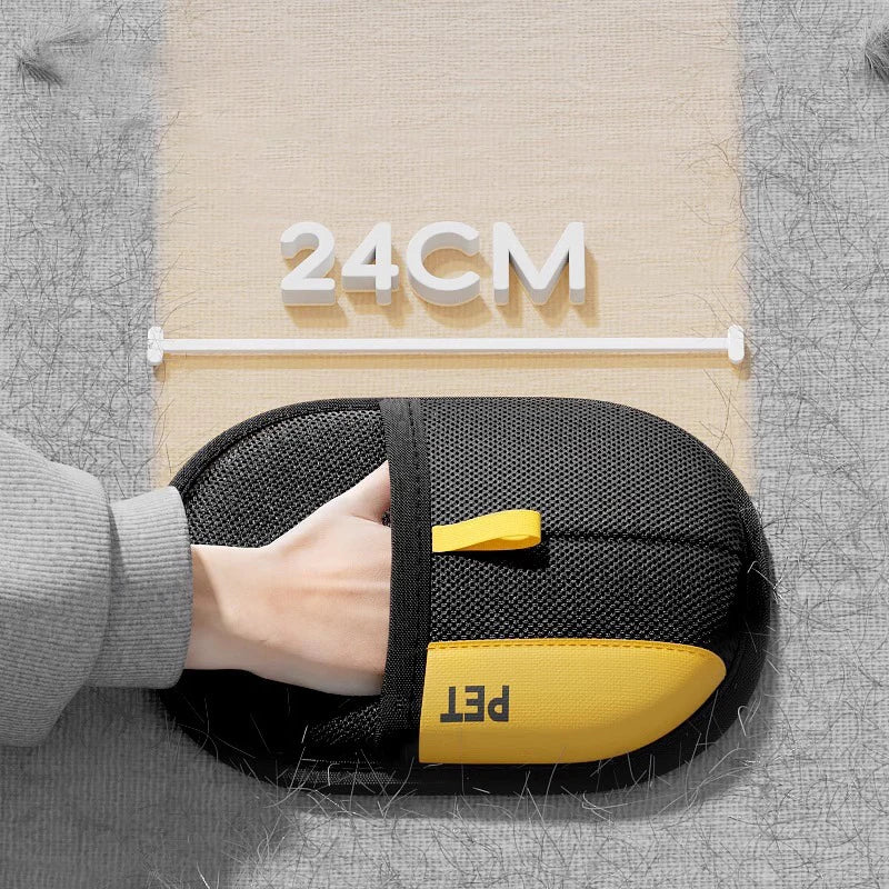 reusable dog brushing mitt