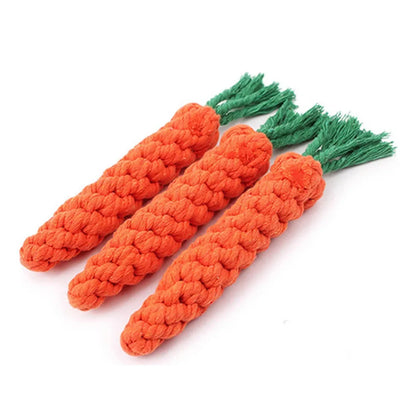 Durable Carrot Rope Dog Chew Toy