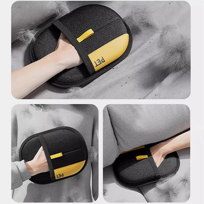 reusable dog brushing mitt