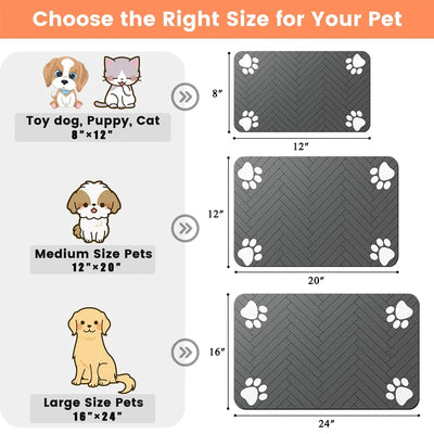 waterproof mat for dog bowls