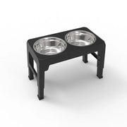 adjustable elevated dog bowl stand