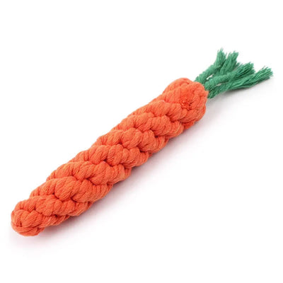 Durable Carrot Rope Dog Chew Toy