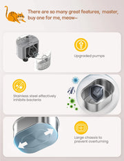 filtered pet drinking fountain
