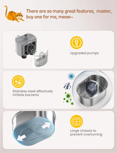 filtered pet drinking fountain