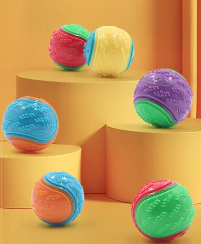 squeaky rubber dog ball