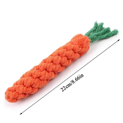 Durable Carrot Rope Dog Chew Toy