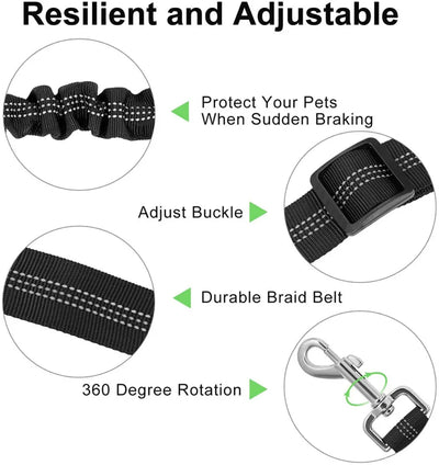 Reflective Dog Car Seat Belt