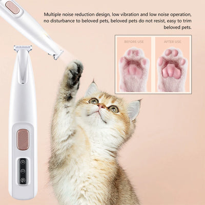Rechargeable Pet Nail Grinder with LED Light