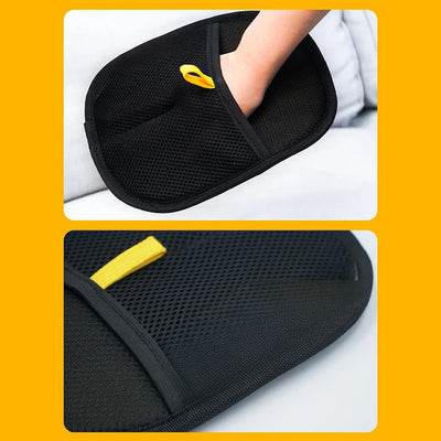reusable dog brushing mitt