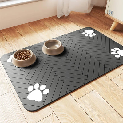 non-slip silicone pet food mat

