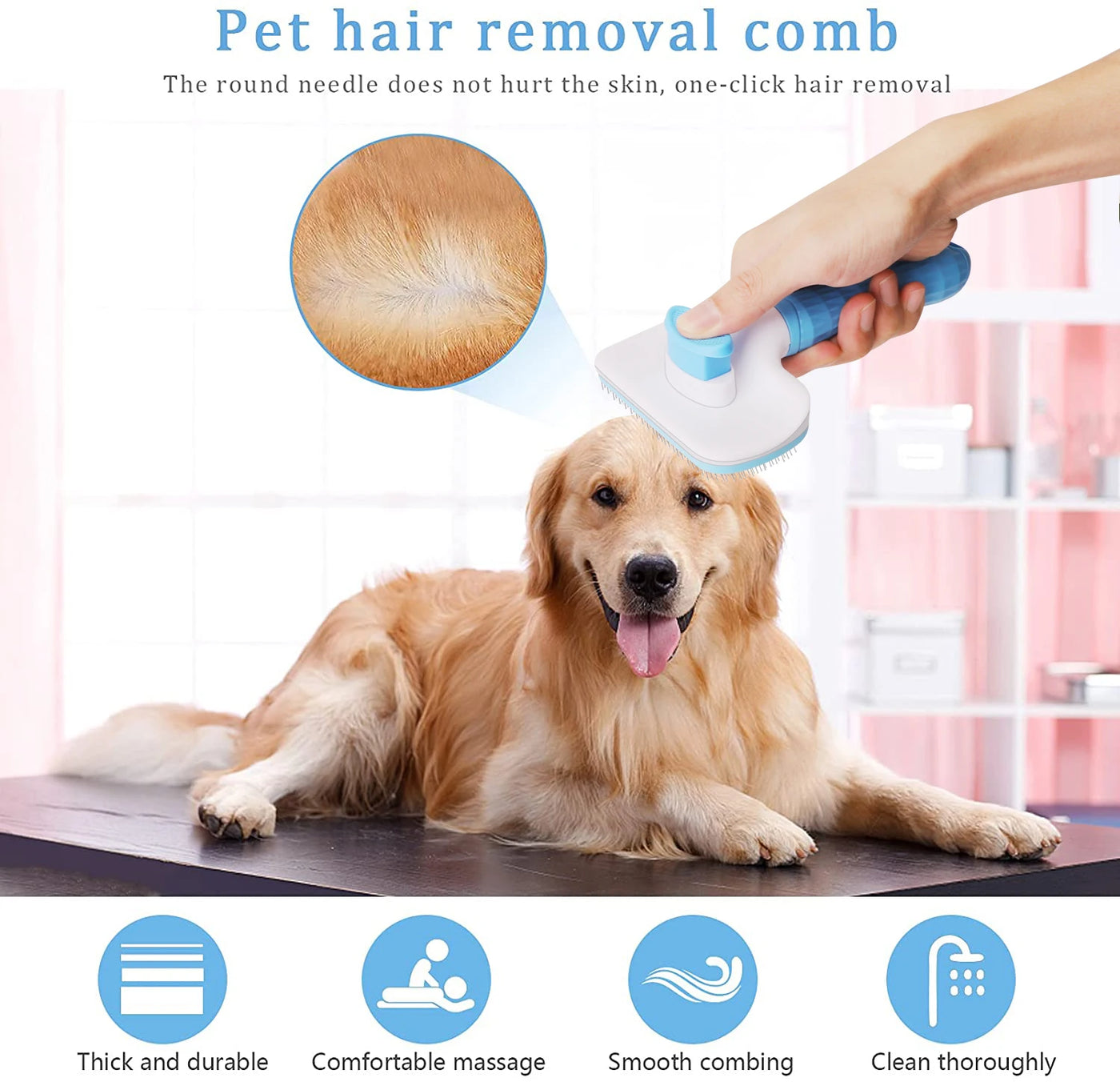 deshedding pet brush tool