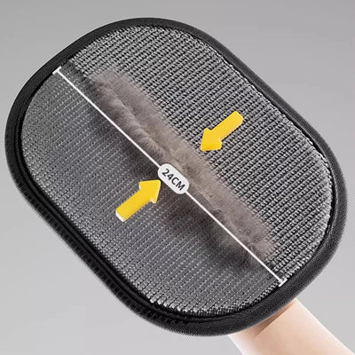 reusable dog brushing mitt