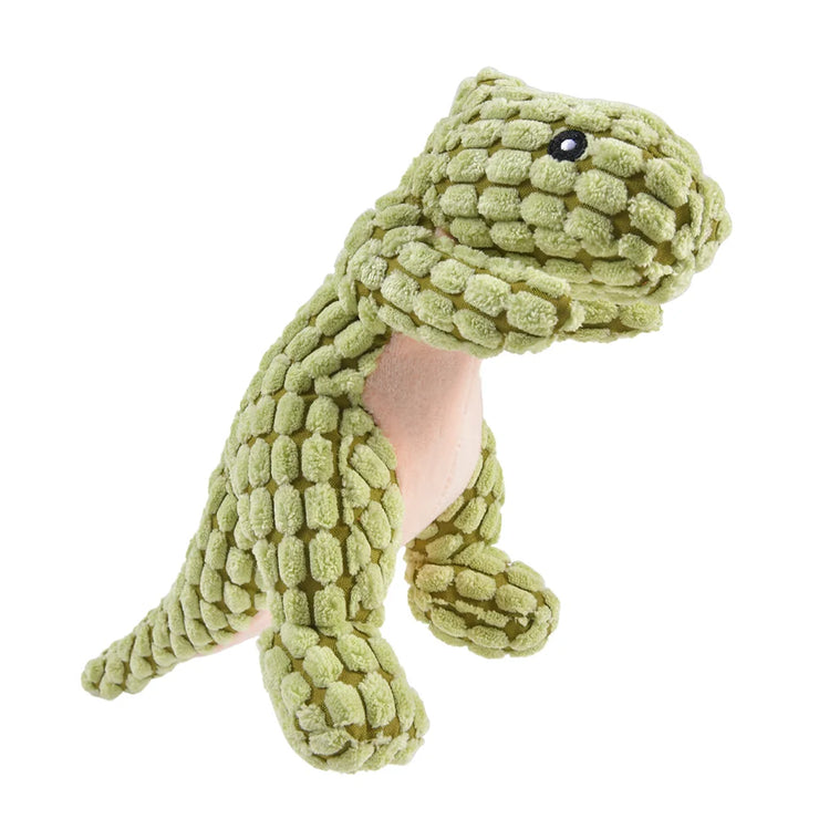 Plush Dinosaur Dog Toy